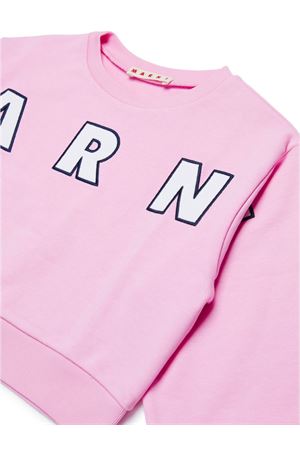 felpa in cotone rosa MARNI KIDS | M01193M00RE0M345